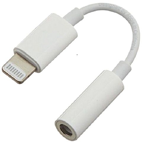 Aux Audio 8-Pin Connector to 3.5 mm Headphone Jack Adapter | Compatible iPhone Connector
