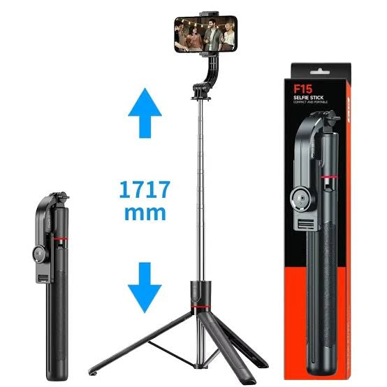 F15 Selfie stick Tripod ( vlog )