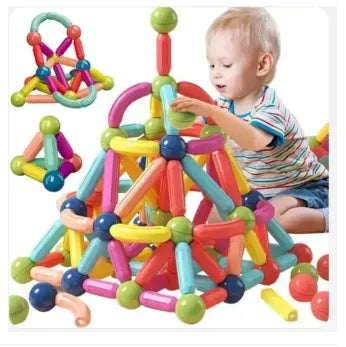 25 Pc PCS Magnetic Balls and Rods Building Sticks Blocks