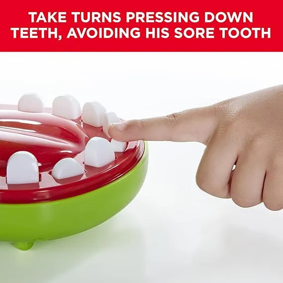 Crocodile Teeth Game Alligator Dentist Game for Kids, Crocodile Biting Finger Fun Game Green