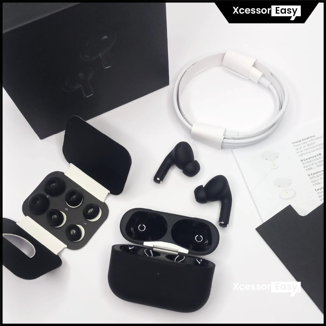 Airpods Pro 2 With Buzzer Type C Jack (Black Matte)