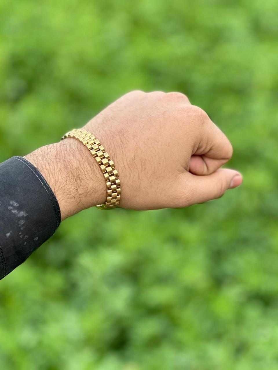 Men’s Premium Hand Chain Wrist Bracelet – Stainless Steel