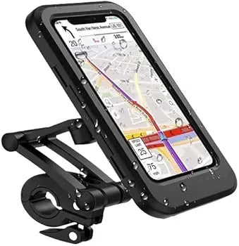 Weather Resistant Bike Phone Holder with 360? Rotation and Magnetic Mount