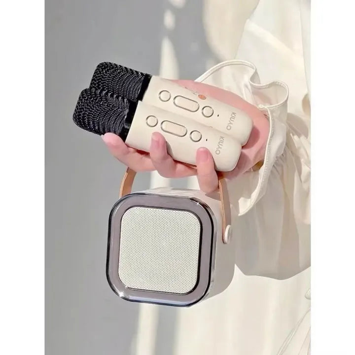 K12 Dual / K12 Single Wireless Microphone Set with RGB Mini Speaker – Bluetooth Karaoke Mic System for Mobile & PC