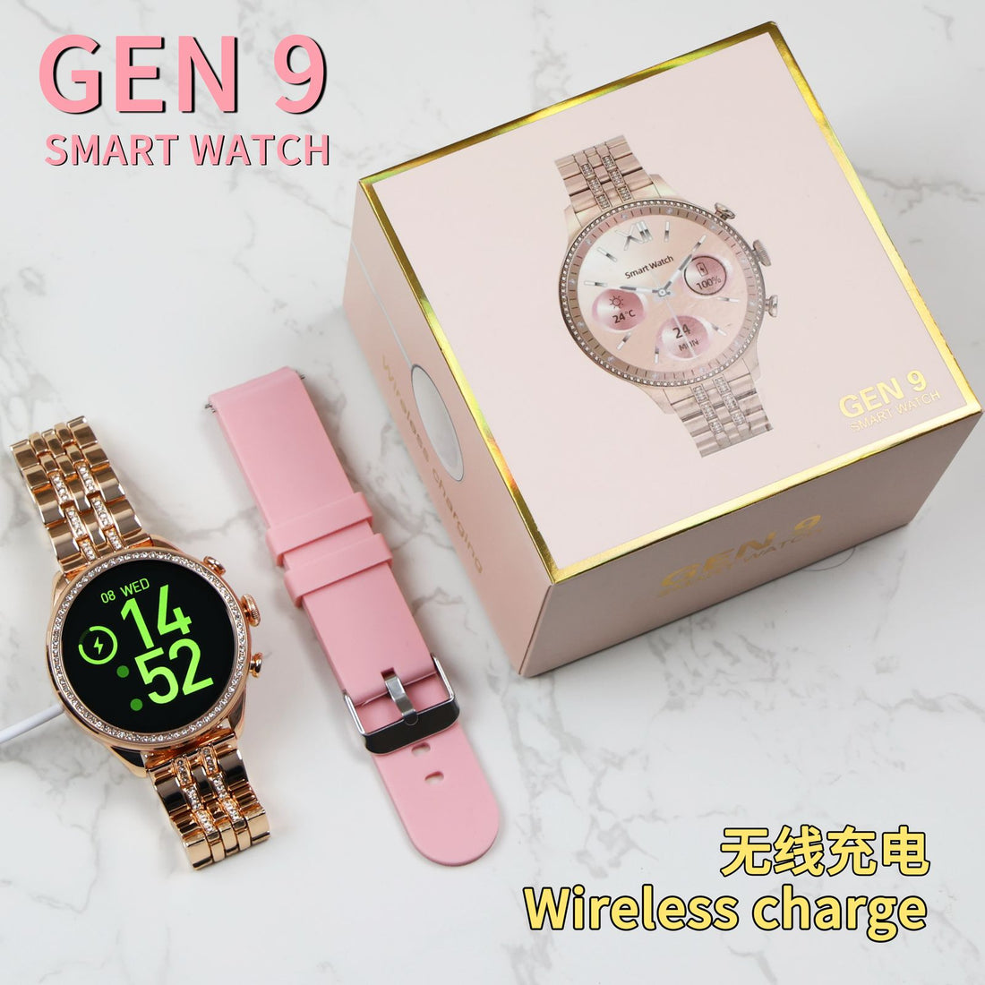 Gen 9 / A58 Plus Jewellery Set Ladies Smartwatch