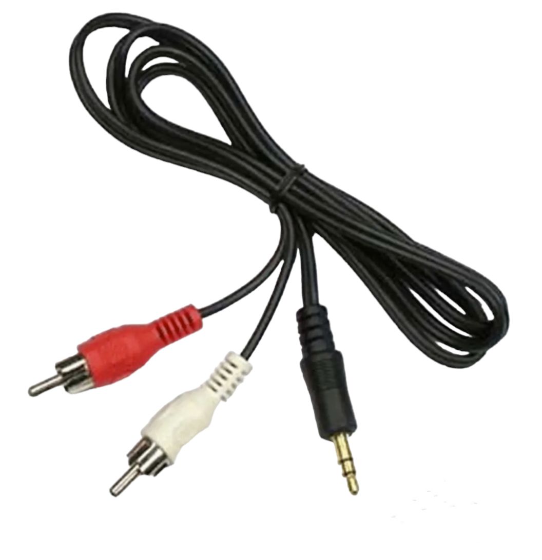3.5mm Stereo RCA Male to Male Audio Speaker AUX Cable 2 in 1, 2 in 2, 3 in 1, 3 in 3