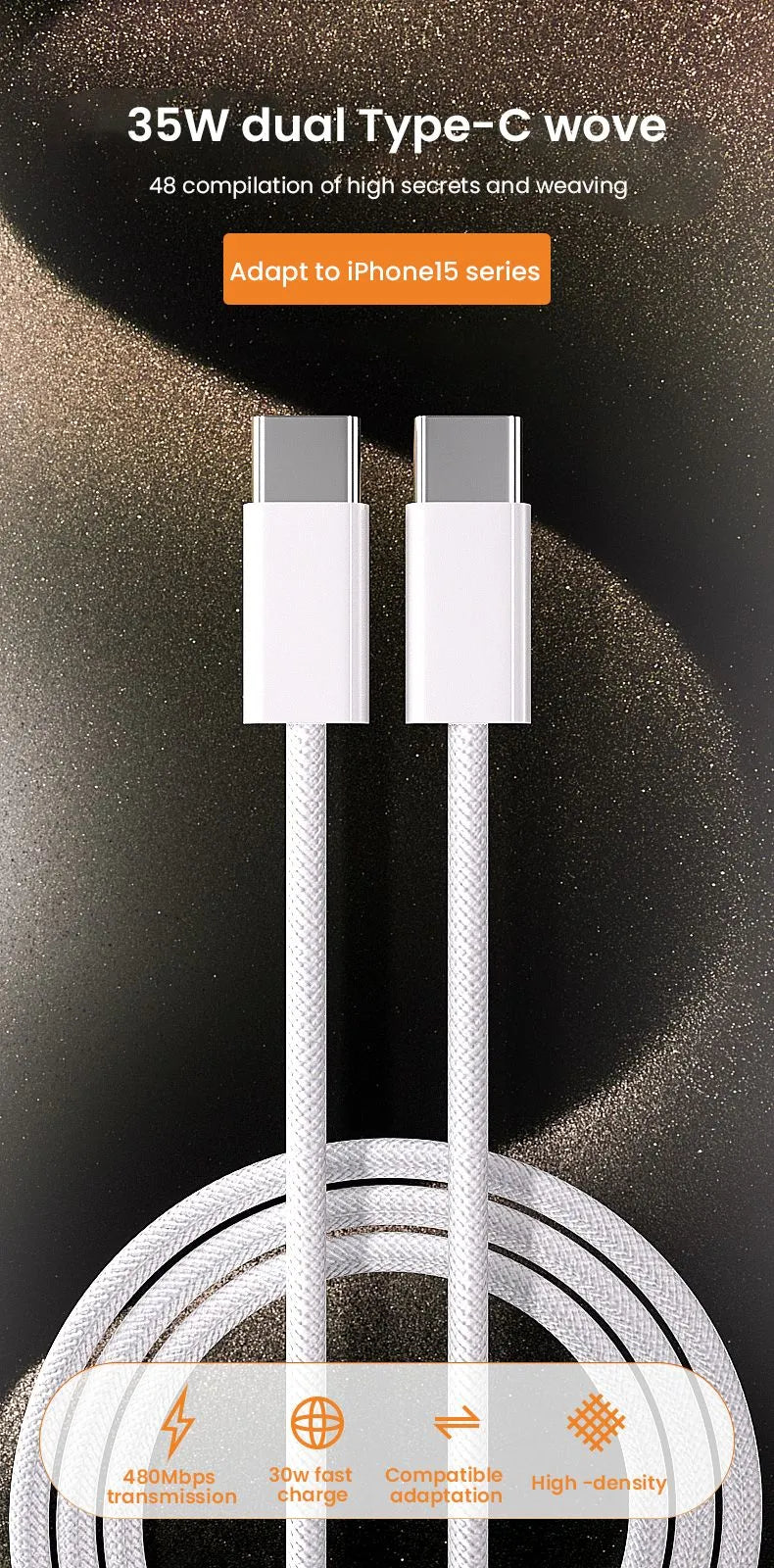 Original PD 60W C type to C type Cable For iPhone 15 Pro Max iPad PD 60W 45W 25W Turbo charging Cord Type C Fast Charger For Samsung S23 S22