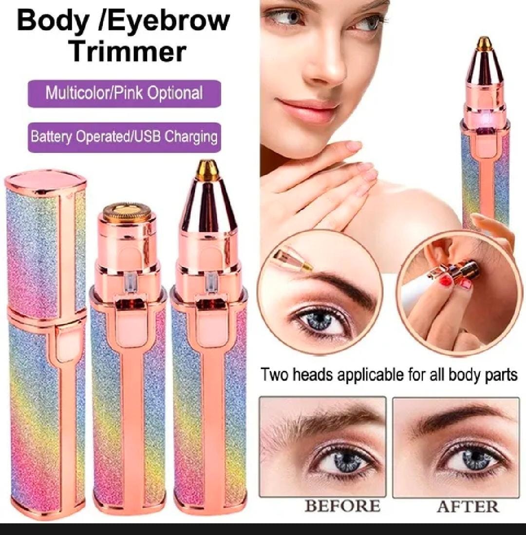 2-in-1 Electric Eyebrow and Nose Hair Trimmer