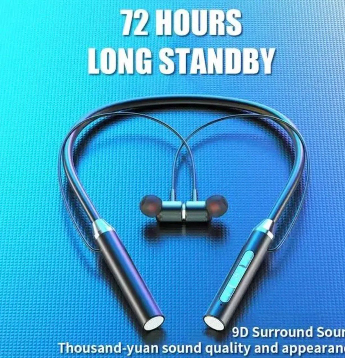 Magnetic Neckband Headphones Wireless Bluetooth 5.2 Earphones
