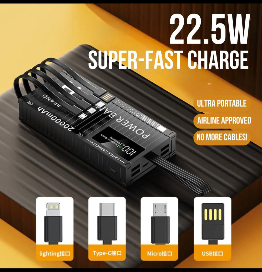 Q138 20000mAh Powerbank 22.5W