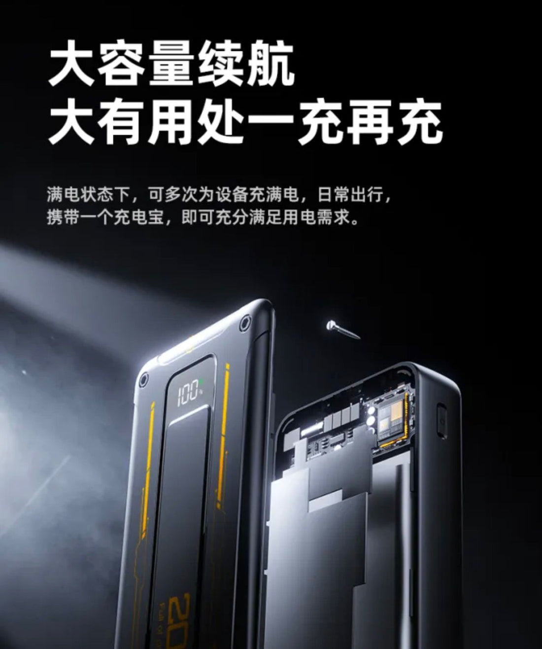 Q125 Cyberpunk Powerbank 20000mAh with 22.5W