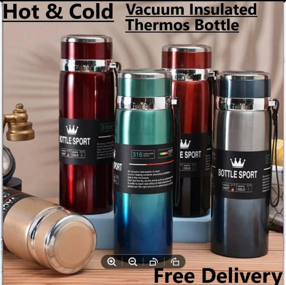 Imported Original Water Bottle 1000ml / 800ml  Stainless Steel Cold & Hot
